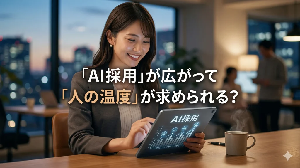 「AI採用」が広がって「人の温度」が求められる？