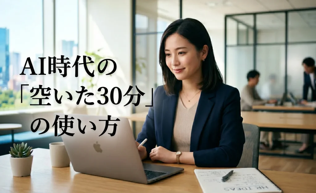 AI時代、採用担当者の武器は「空いた30分」の使い方にある