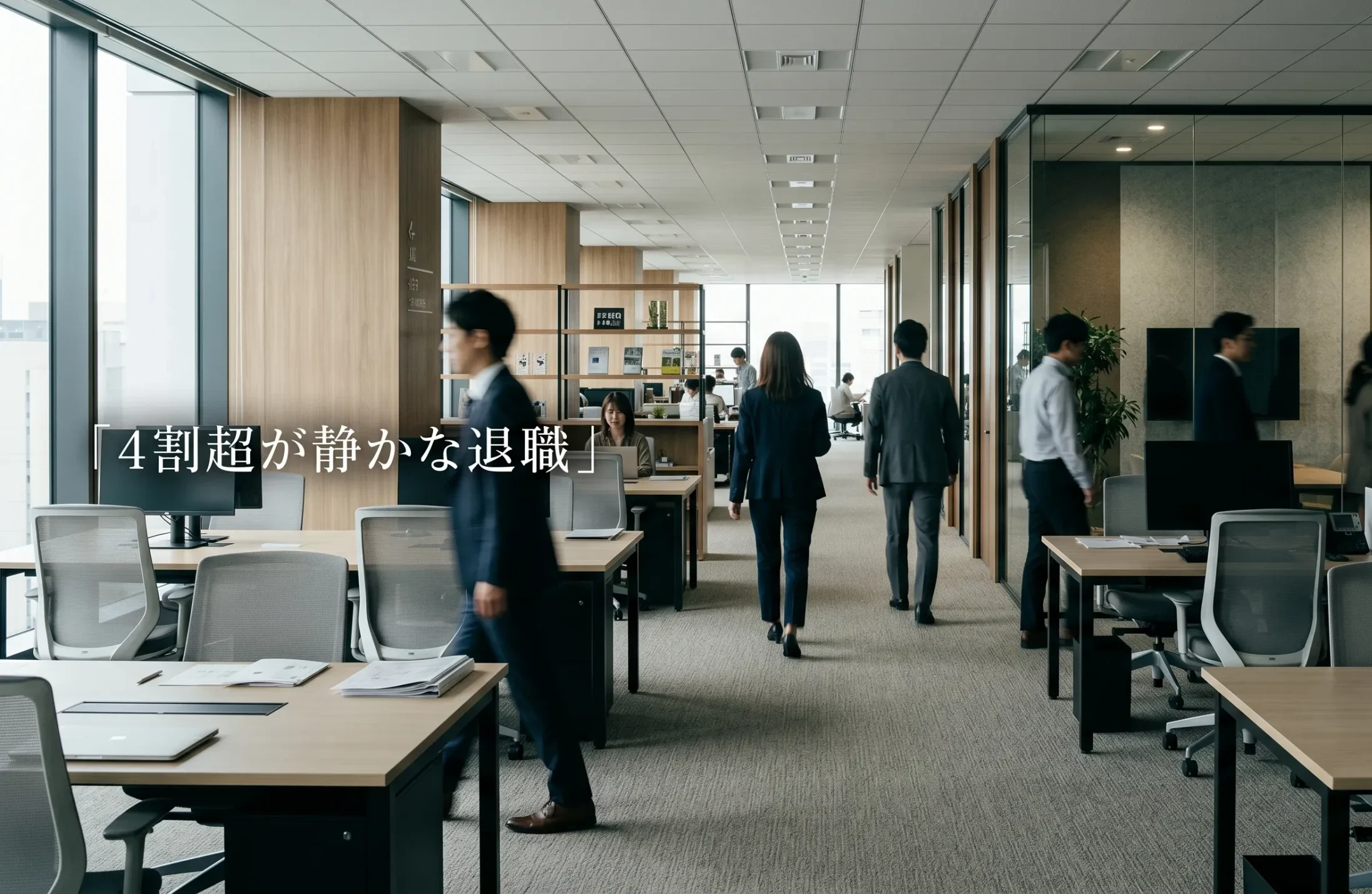 正社員の4割超が必要最小限の仕事だけをこなす “静かな退職” 、20代は半数