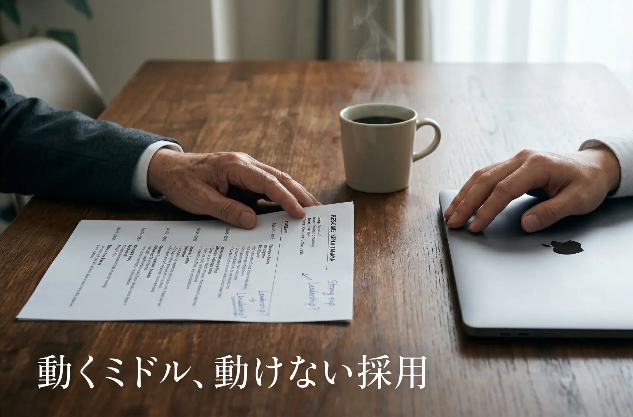 ミドル転職10年で6倍、なのに採用は若手中心──市場の “ねじれ” の前で立ち止まる