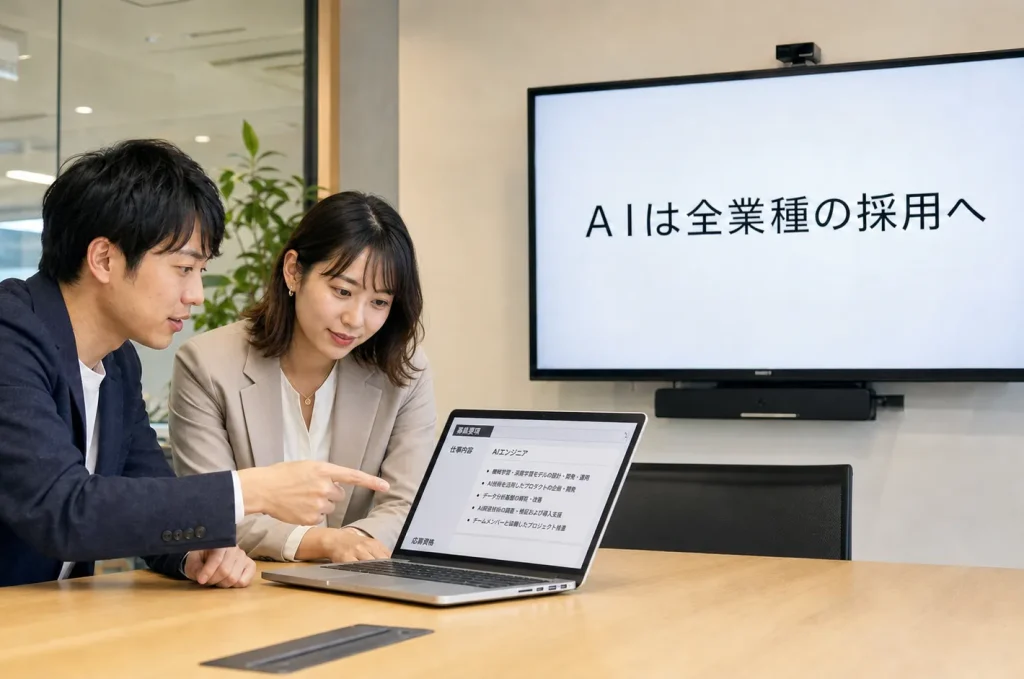 AI関連職の63%は非テック──”うちは無縁”をやめ求人でAIを見せる中途採用