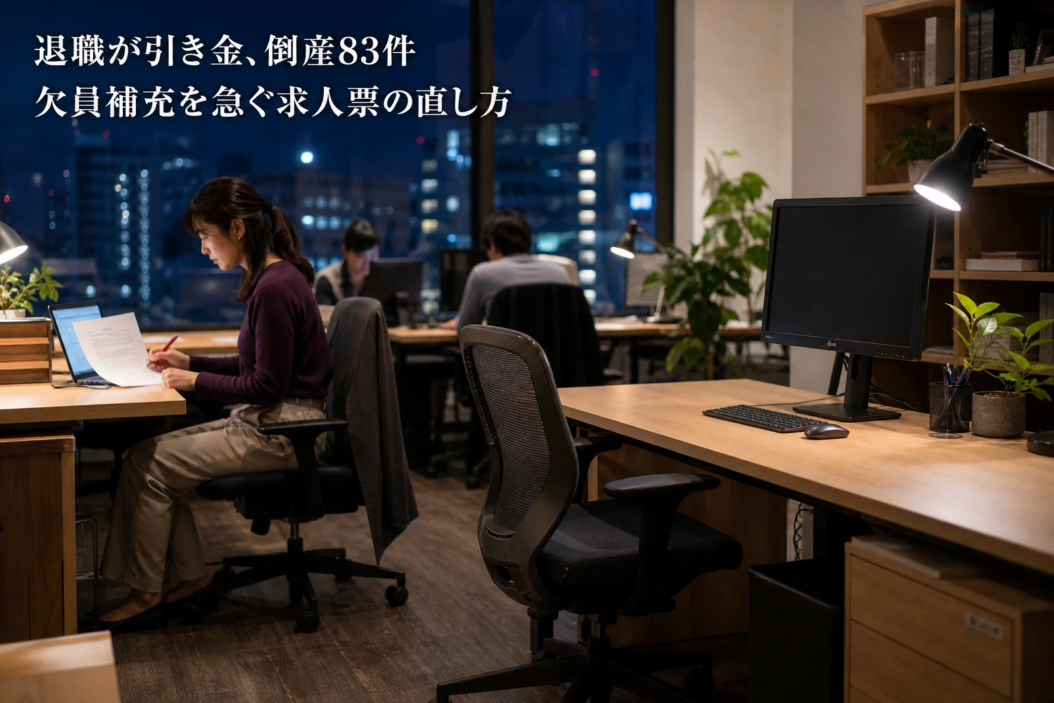 欠員補充の採用が間に合わない──退職が引き金の倒産83件と、求人票の直し方