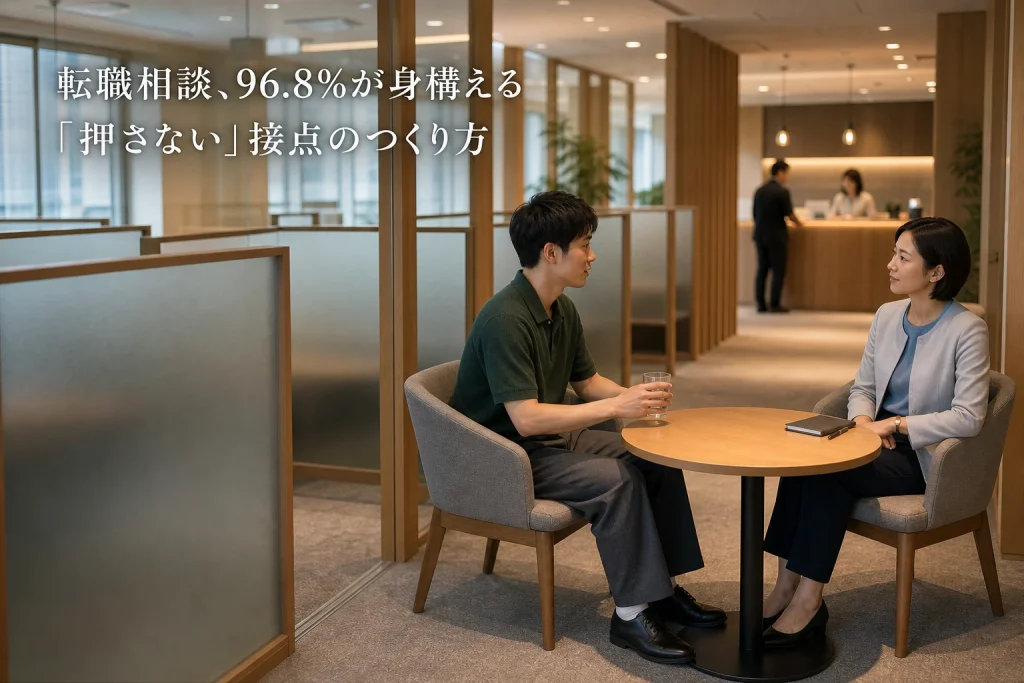20代の中途採用、96.8%が転職相談に身構える── “押さない” 接点のつくり方
