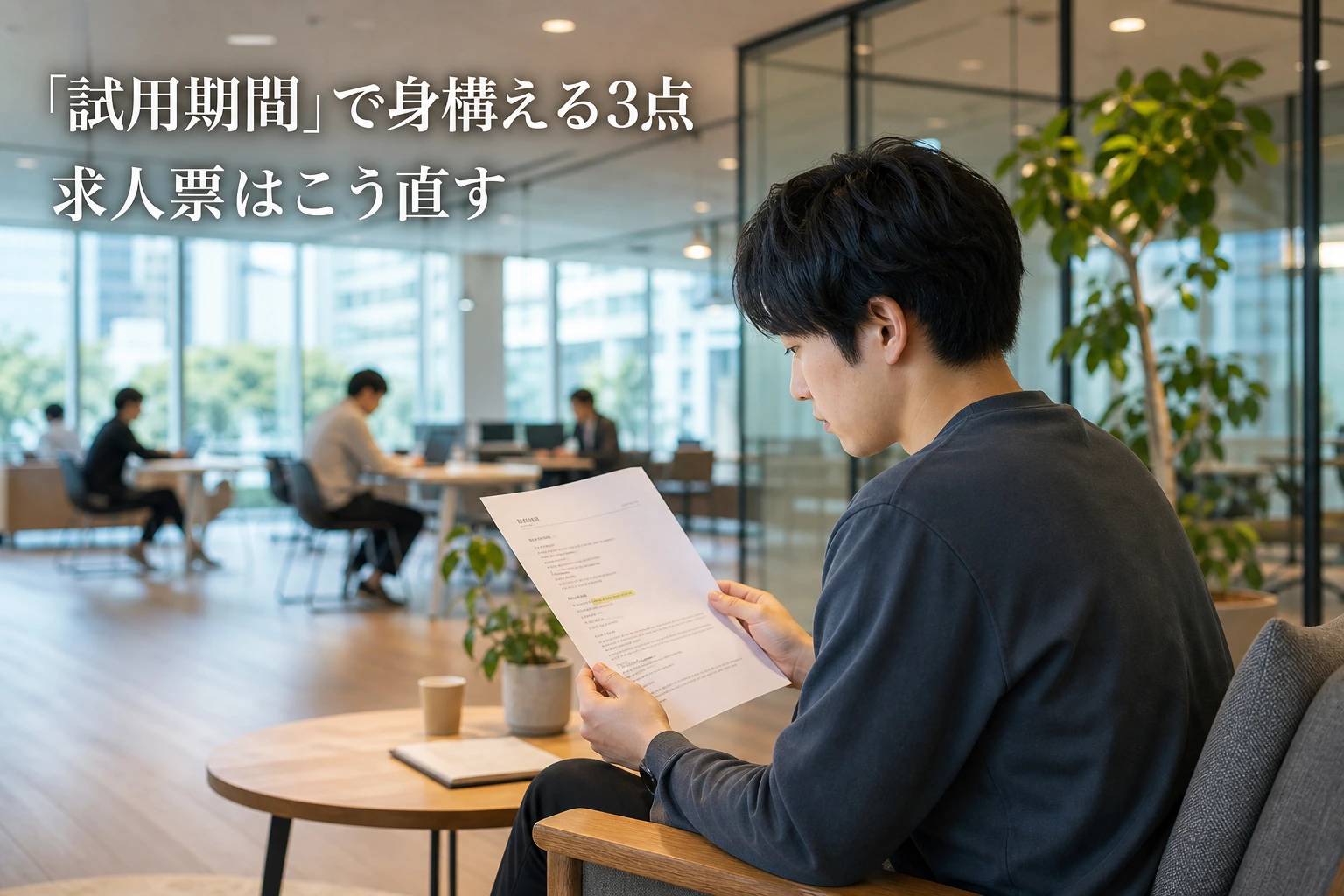 試用期間を求人票にどう書くか──候補者が身構える3点と、伝わる直し方
