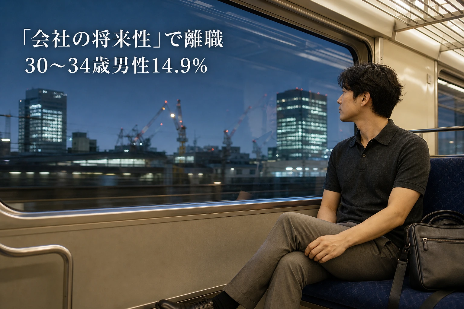 会社の将来性で辞める人が増えている──30〜34歳男性14.9%、求人票に足す一行