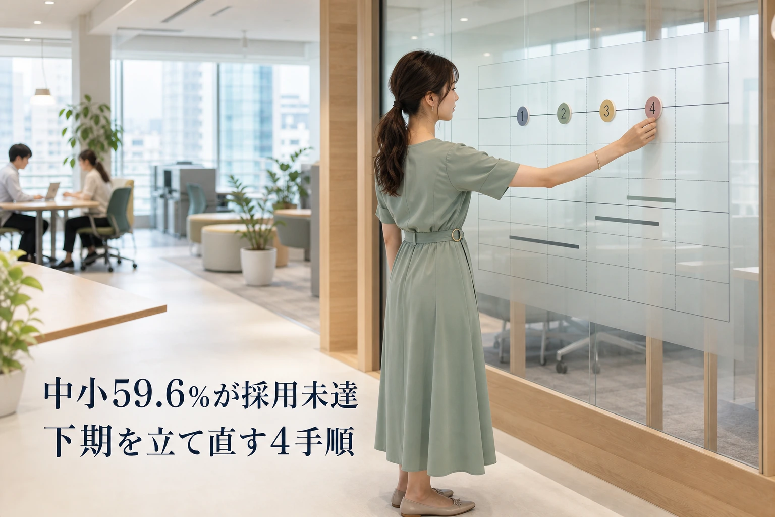 採用計画の立て方──中小企業の59.6%が予定人数を採れない、下期の4手順