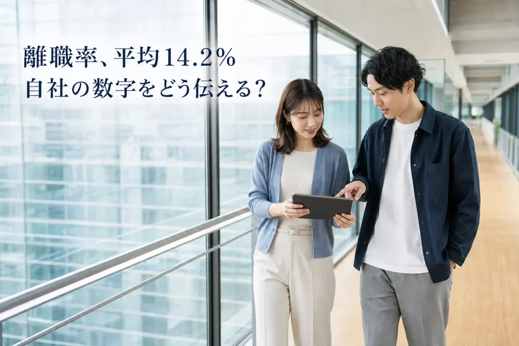 離職率の平均は14.2%──自社の数字の見方と、求人での伝え方