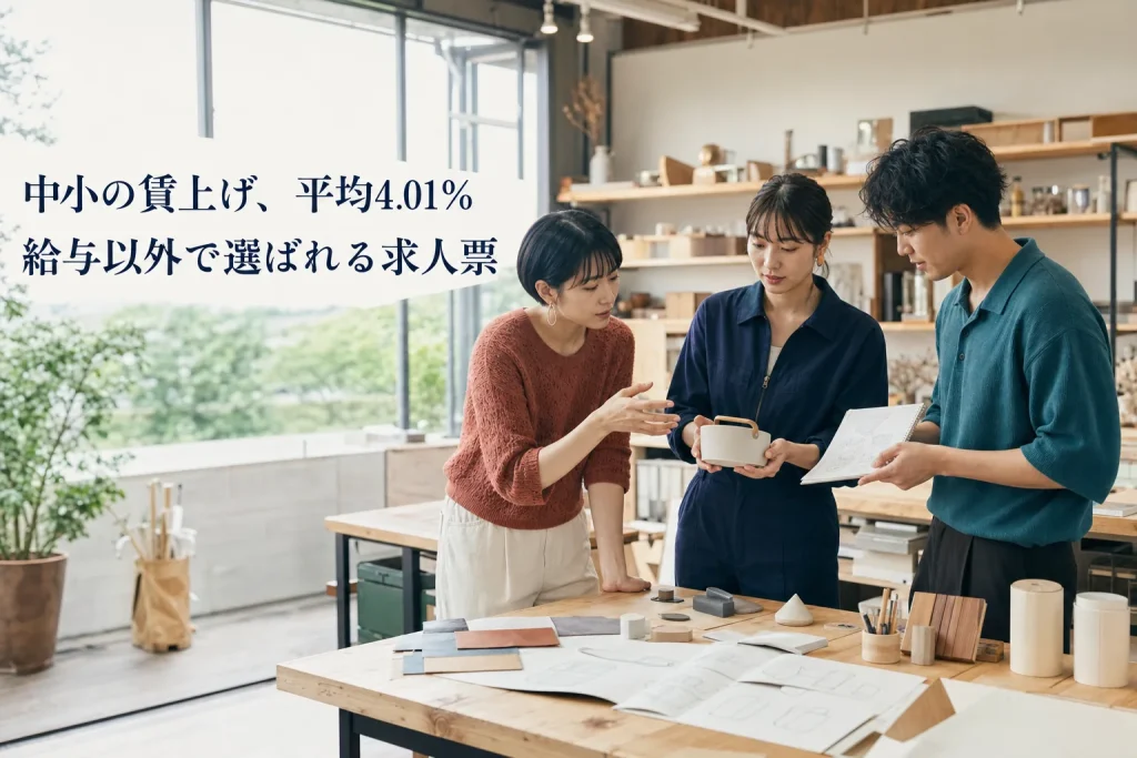 賃上げ率の平均は中小4.01%──給与で競わない会社の求人票の書き方