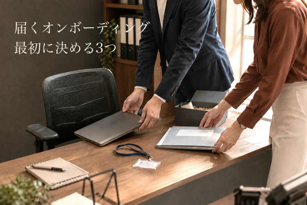 中途採用のオンボーディング──”やったつもり”と本人に届いた差、最初に決める3つ