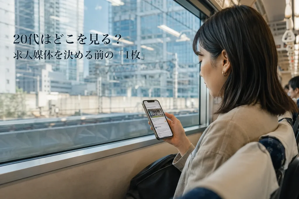 求人媒体の選び方──中途採用で決める前に埋める1枚と、20代が重視する情報源