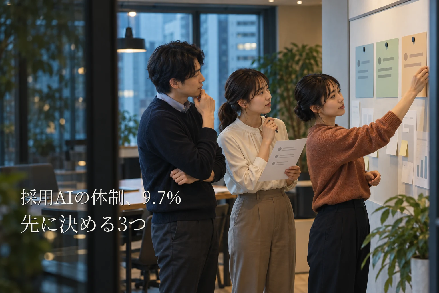 採用のAI活用、ツールより先に決める3つ──体制がそろう企業は日本で9.7%