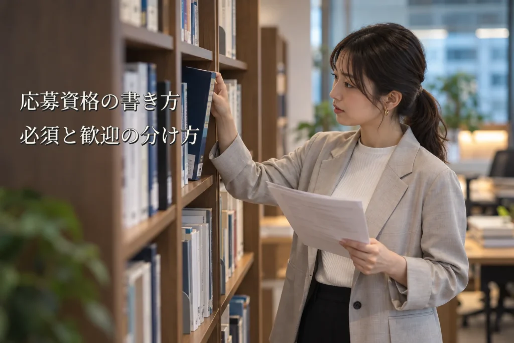 応募資格の書き方──必須と歓迎の分け方、「35歳未満・経験者」が書けない理由
