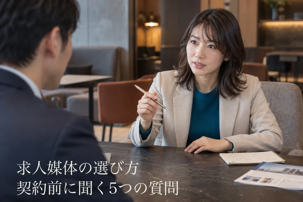 求人媒体の選び方──入職者の32%は広告経由、契約前に営業へ聞く5つの質問