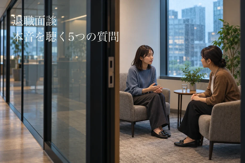 退職面談の質問──転職者の7割は本当の退職理由をすべては伝えていない