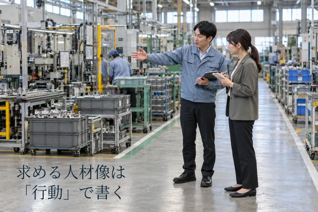 求める人材像の決め方──企業の1位「コミュニケーション能力」を行動で書く記入例